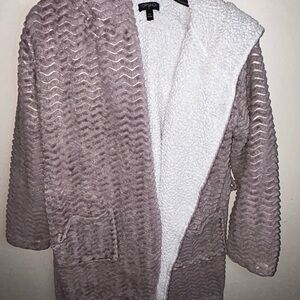 Topshop Pink and White Teddy Jacket